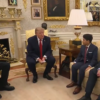 Trump recibe en la Casa Blanca al joven salvavidas que arriesgó su vida para rescatar a un niño